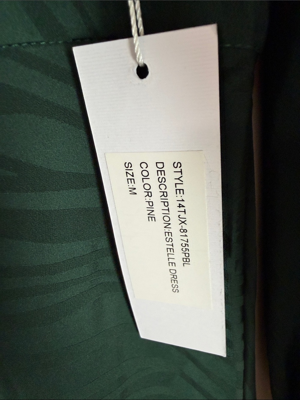 NWT Ronny Kobo Asymmetrical Midi Dress Green Zebra Jacquard Size Medium - Picture 7 of 12